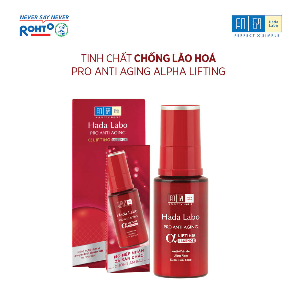 Tinh chất dưỡng chuyên biệt chống lão hóa Hada Labo Pro Anti Aging α Lifting Essence