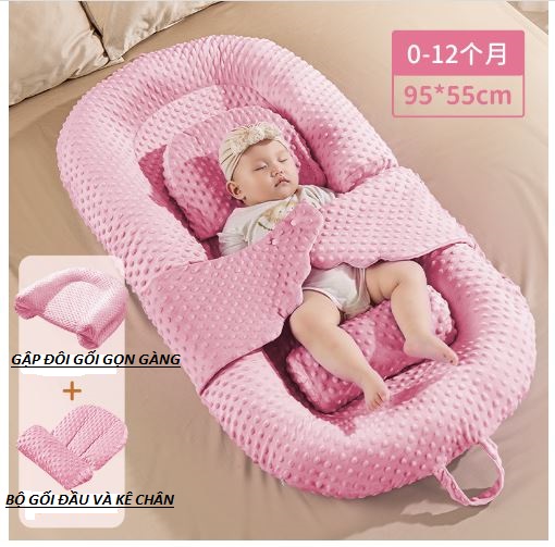 Nôi, nệm cho bé sơ sinh, đệm ngủ cho bé sơ sinh êm ái cao cấp 0 đến 18 tháng
