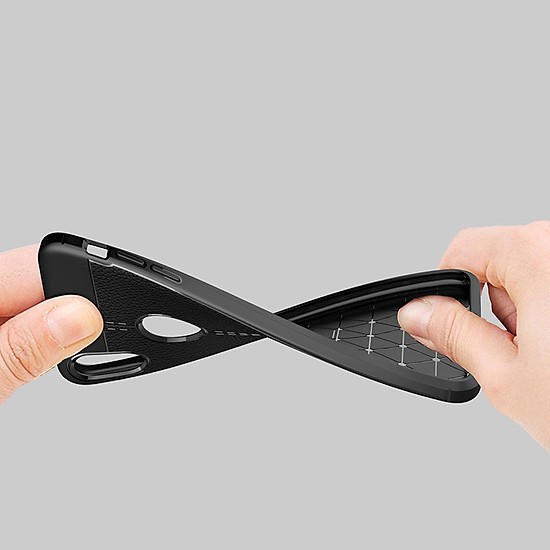 Ốp lưng Silicon chống sốc Auto Focus giả da dành cho iphone XS Max - Hàng Chính Hãng