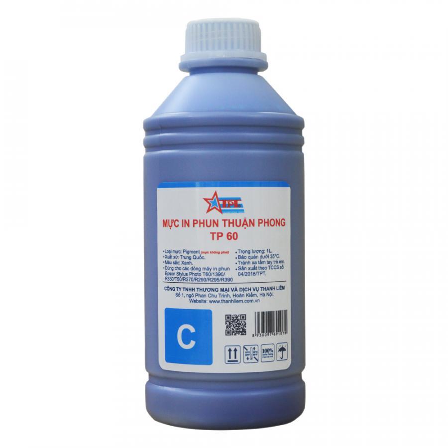 Bộ 6 Màu Mực in phun Thuận Phong PIGMENT TP60 dùng cho máy in phun Epson - Hàng Chính Hãng