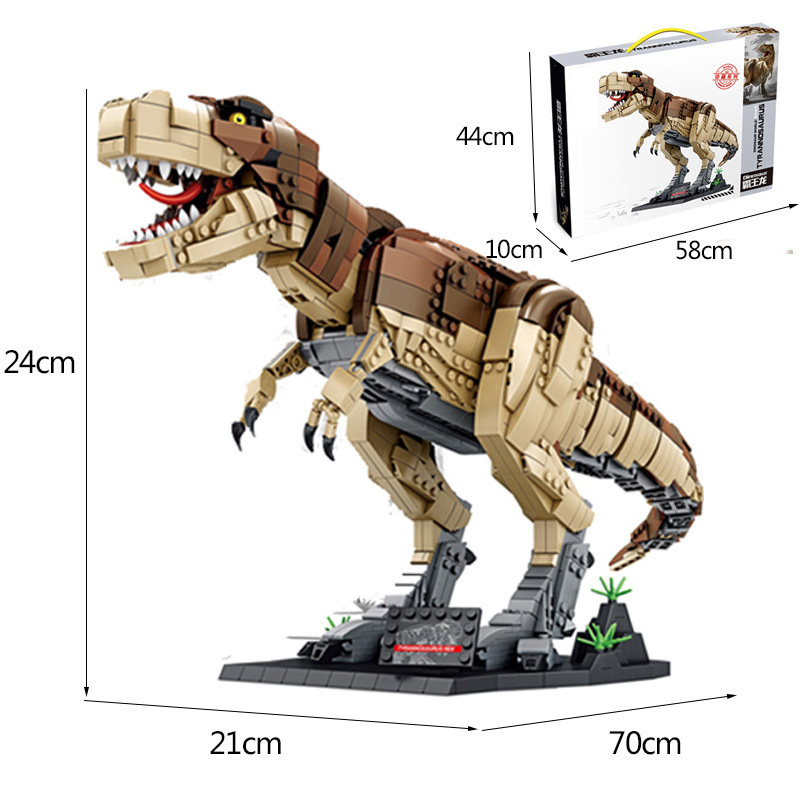 Đồ Chơi Lắp Ráp Mô Hình Khủng Long Bạo Chúa T-Rex Dinosaur - Panlos Model 611001 Với 1813 Mảnh ghép