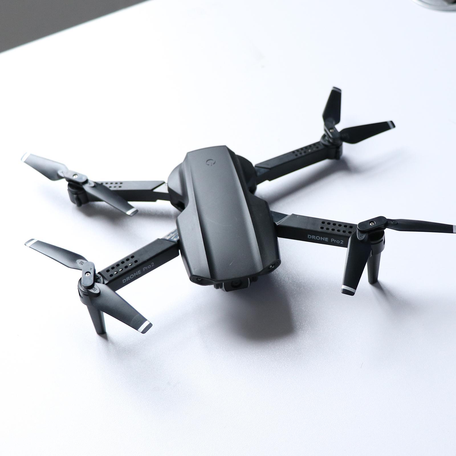 Mini Drone with Camera WiFi Self stabilizing Gimbal 720P Single black