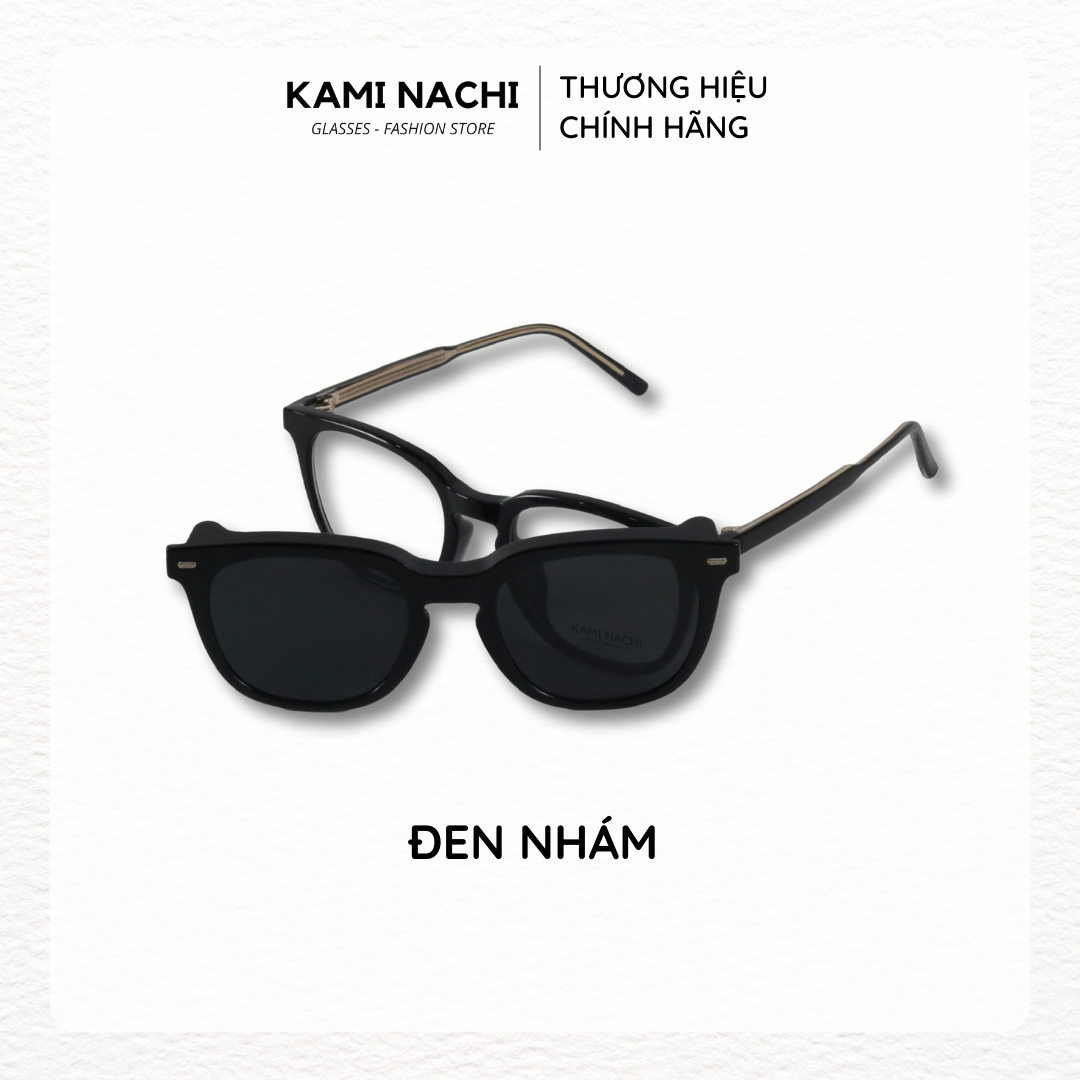 Gọng kính Clip On phiên bản đơn giản đa năng, cắt được cận KAMI NACHI T8193