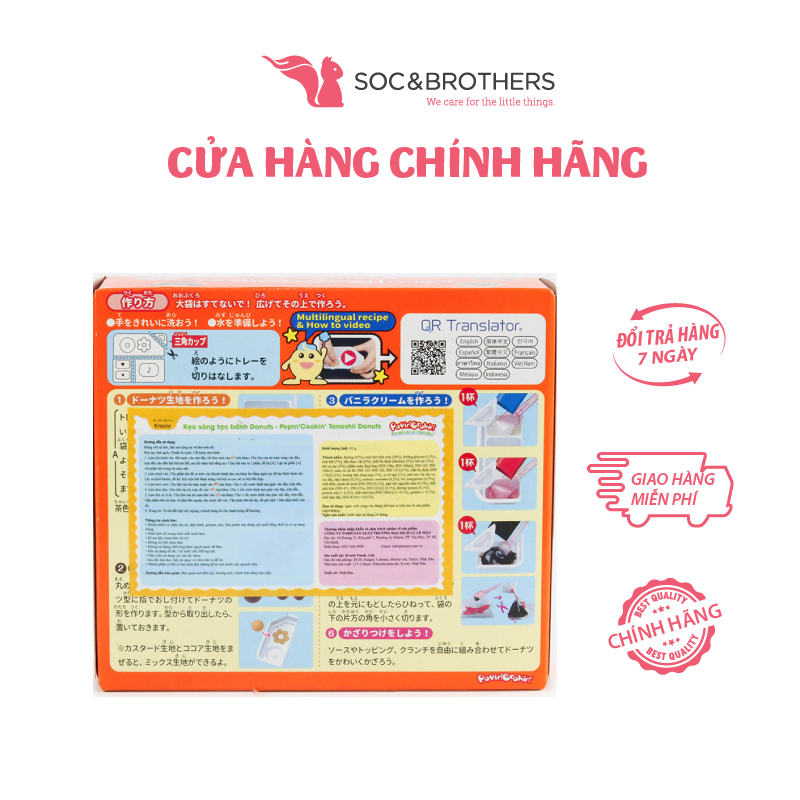 Kẹo sáng tạo Kracie bánh Donuts Popin Cookin Tanoshii Donuts