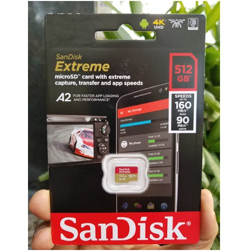 Thẻ Nhớ MicroSDXC SanDisk Extreme 400GB V30 U3 4K A2 R160MB/s W90MB/s - No Adapter (Hàng chính hãng)