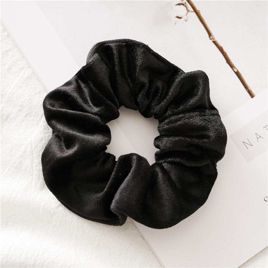 11X Nữ Scrunchies Nhiều Màu Sắc Nhung Băng Đô Quấn Tóc Tóc Dây Cột Tóc Đuôi Ngựa Giá Đỡ