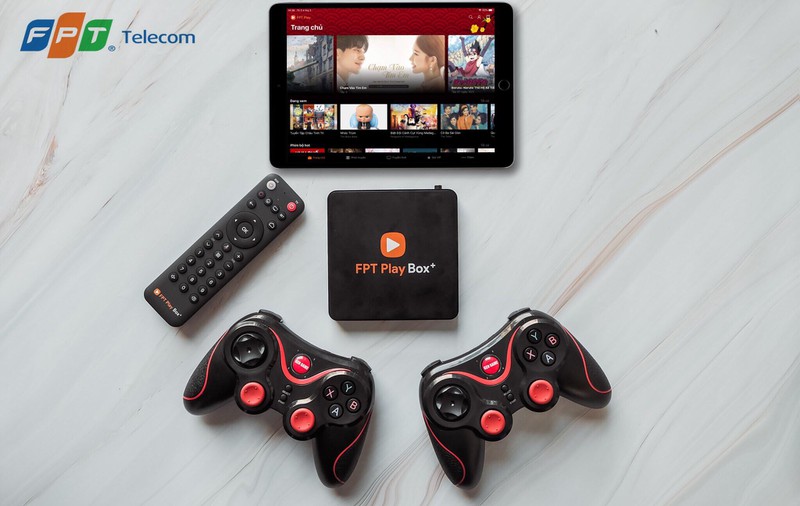 FPT Play Box New, Ram 1GB, HĐH Android TV 10, Hỗ Trợ 4K, Kết nối bluetooth - Hàng Chính Hãng