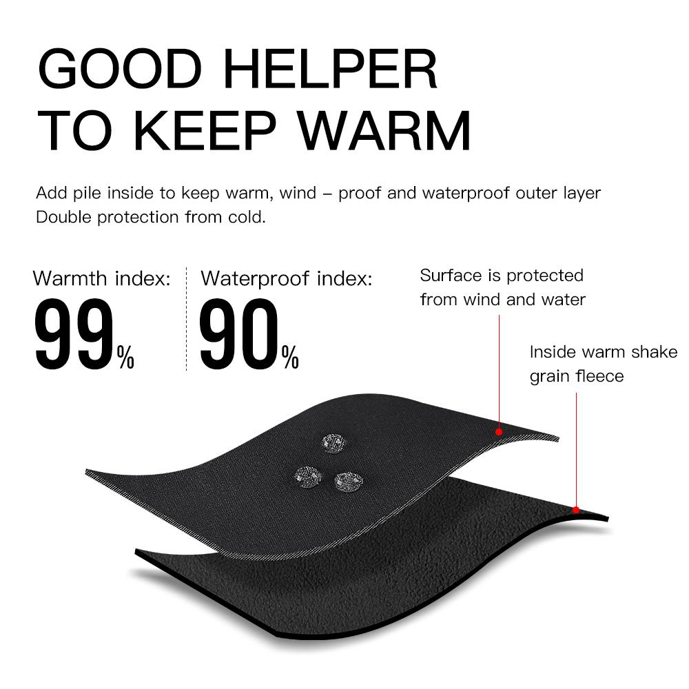 Mùa Đông Da Đi Xe Đạp Chạy Găng Tay Windstop PU Thiết Kế Găng Tay Dành Cho Nam Và Nữ Đi Xe Đạp Găng Tay Thể Thao Ngoài Trời