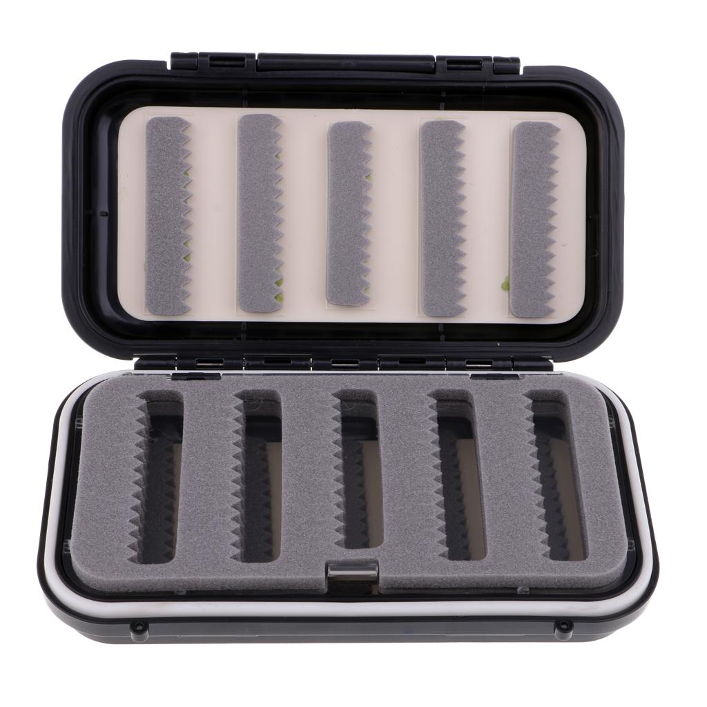 Waterproof Fly Box Fly Fishing Hook Jig Storage Case Slit Foam Waterproof S