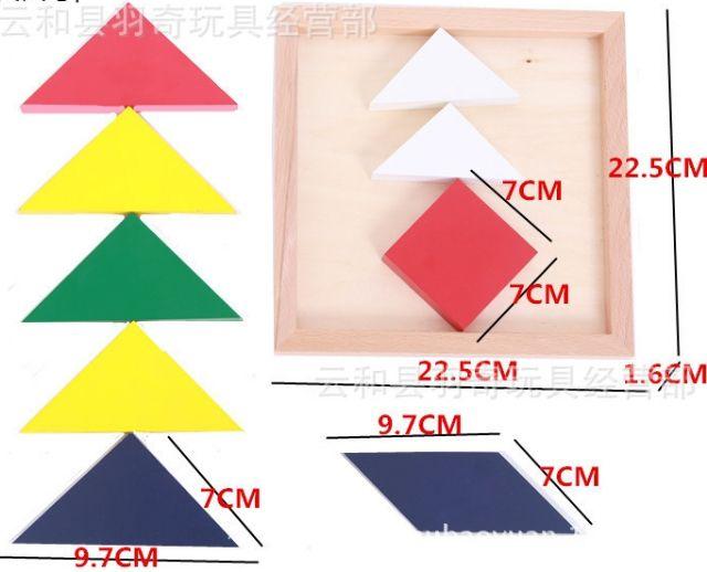 Bảng ghép hình vuông Tangram