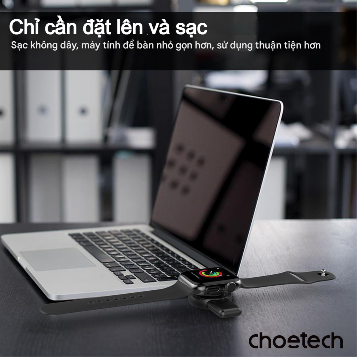 Sạc không dây đồng hồ đa năng Choetech T606 với 2 đầu cắm USB A + Type C dùng cho đồng hồ thông minh (Hàng chính hãng)