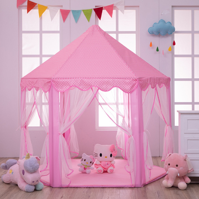 Lều Công Chúa Hoàng Tử Hình Lục Giác Cho Bé Kích Thước 135*140 cm