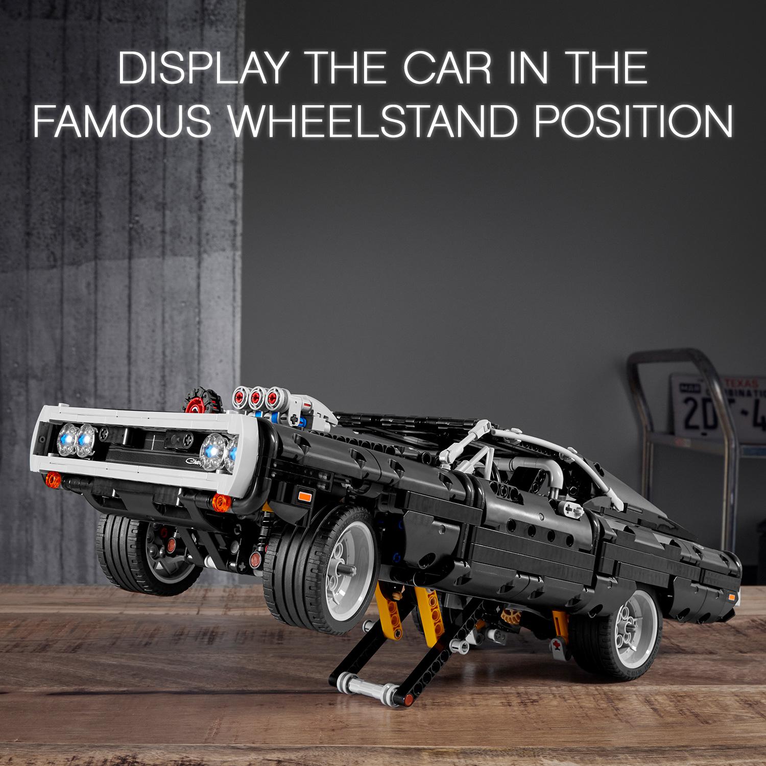 Đồ chơi lắp ráp mô hình LEGO TECHNIC ALL Siêu Xe Dom's Dodge Charger màu đen huyền bí 42111