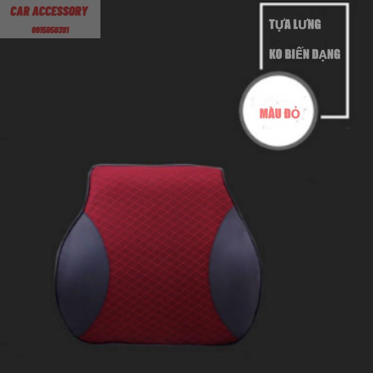 Gối Tựa Đầu - Tựa Lưng Ô Tô Cao Su Non Cao Cấp Siêu Đàn Hồi Bảo Vệ Cột Sống Dẻo Dai