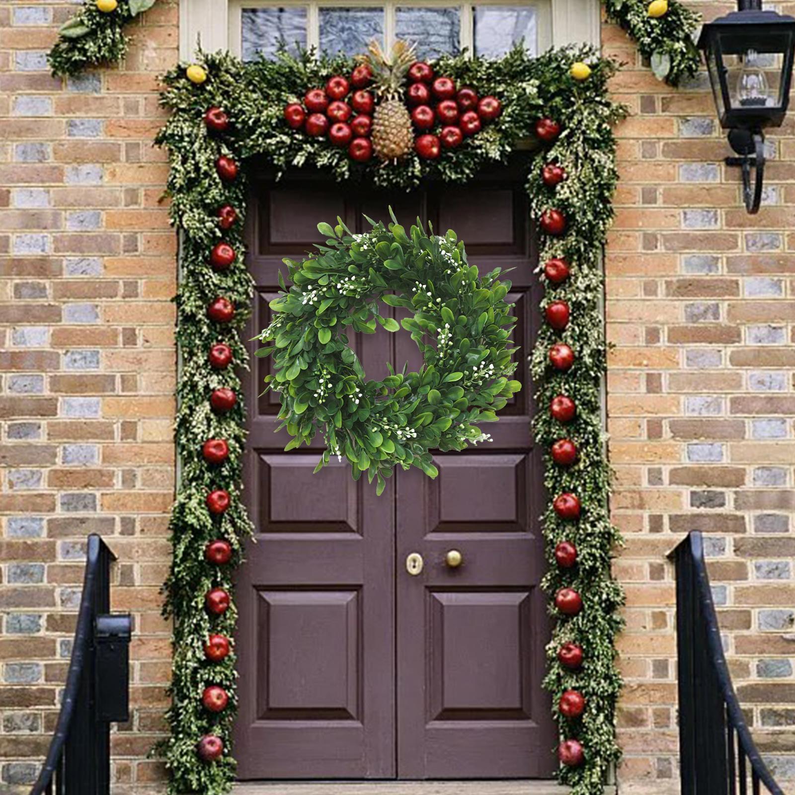 Artificial Garland Green Plant Door Wreath for Home Decor