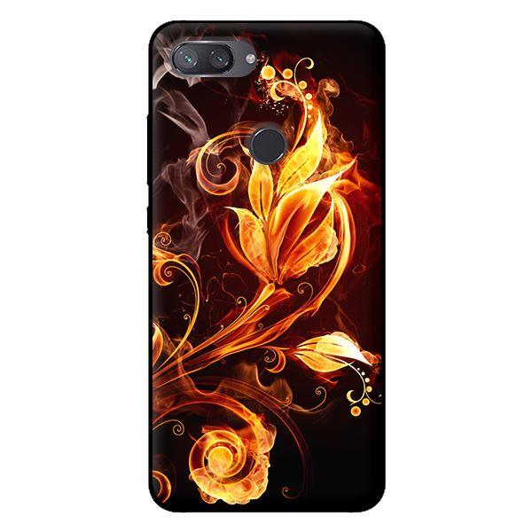 Ốp lưng in cho Xiaomi Mi 8 Lite mẫu Hoa Lửa - Hàng chính hãng