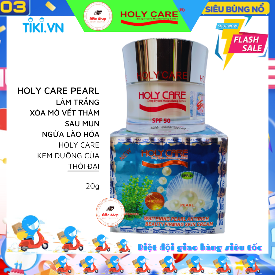 KEM HOLY CARE NGỌC TRAI COLLAGEN RONG BIỂN 20G ( Làm trắng - Chống nhăn - Chống lão hoá )