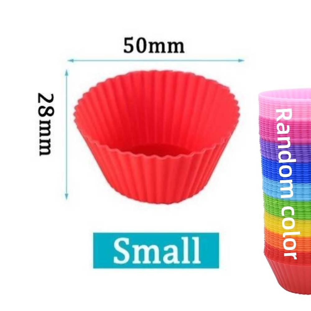 Khuôn bánh cupcake bằng silicon dáng tròn tiện dụng