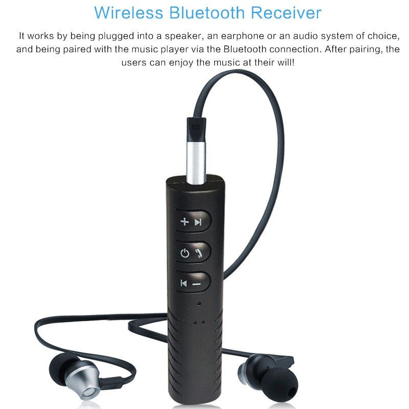 Đầu Thu Bluetooth Receiver Tạo Kết Nối Âm Thanh 4.1 Rảnh Tay Wireless Adapter Chuyển Đổi Tai Nghe Thường Thành Tai Nghe Bluetooth V4.1