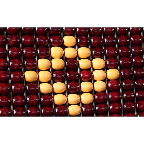 Lót Ghế Xe Ô Tô Hạt Gỗ Cao Cấp - Quà Tặng Cây Thông Treo Xe