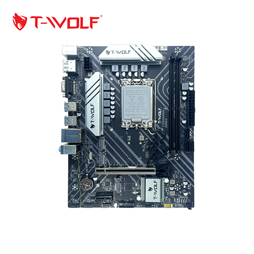Bo mạch chủ Main T-WOLF TW-B760M4 PLUS (LGA1700/CPU Gen 12-13-14th/2*DDR4/DP-HDMI-VGA/LAN 1000/2*NVMe-M.2 Sata/M.2 Wifi/PCIe16X/PCIe1X) - Hàng Chính Hãng
