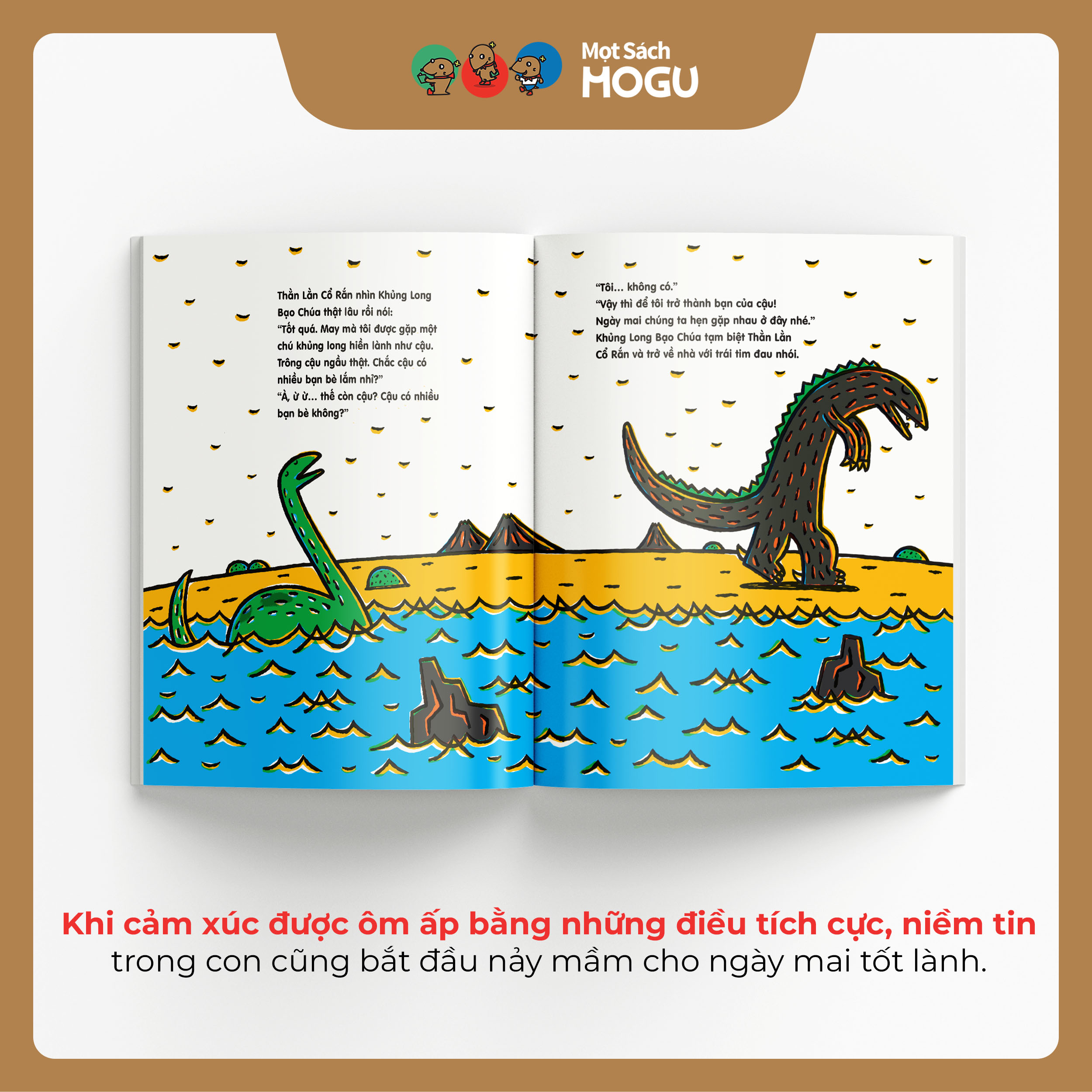 Truyện Ehon bé 3-4-5 tuổi - Làm bạn với khủng long bạo chúa