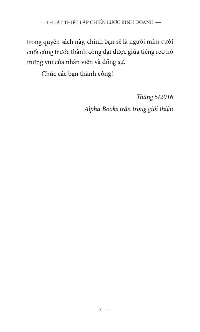 Thuật Thiết Lập Chiến Lược Kinh Doanh (Tái Bản 2018)