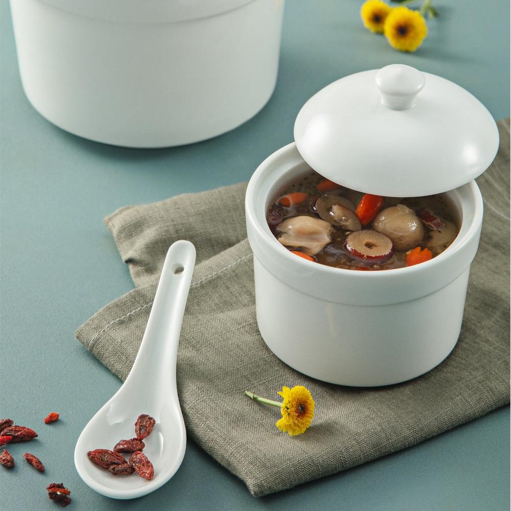 Thố Chưng 9.5 cm Sứ Trắng OHIO 300ml