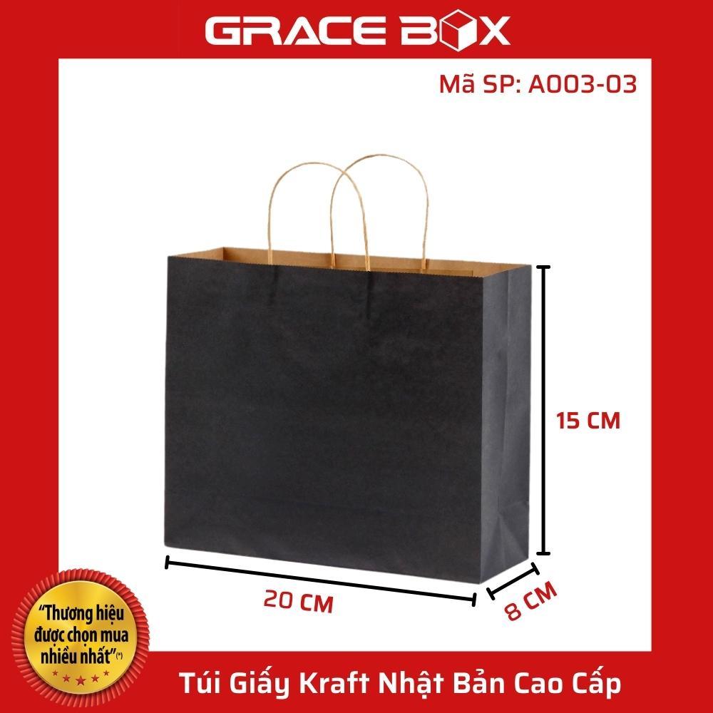 Túi Giấy Kraft Nhật Bản Cao Cấp - Màu Đen