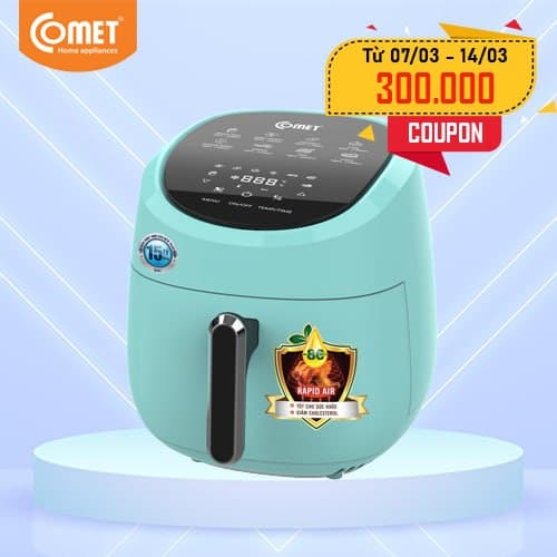 Nồi Chiên Không Dầu Điện Tử Comet CM6838 4L - Hàng Chính Hãng