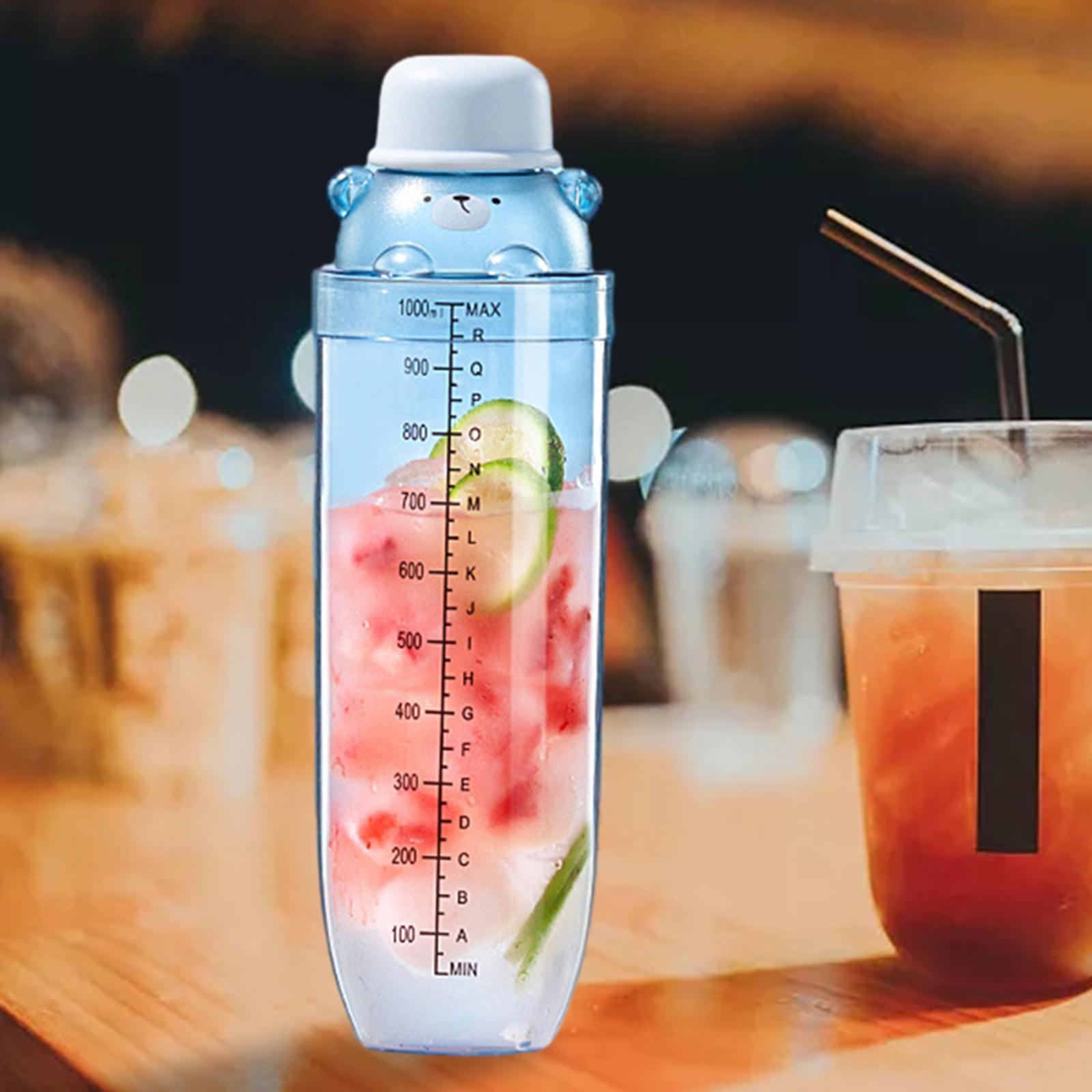 PC Body Cocktail Shaker Tea Shaker Cocktail Mixer Martini Making Drink Mixer Ice Tea Mixer Bottle for Party Bar Accessories Home Wedding