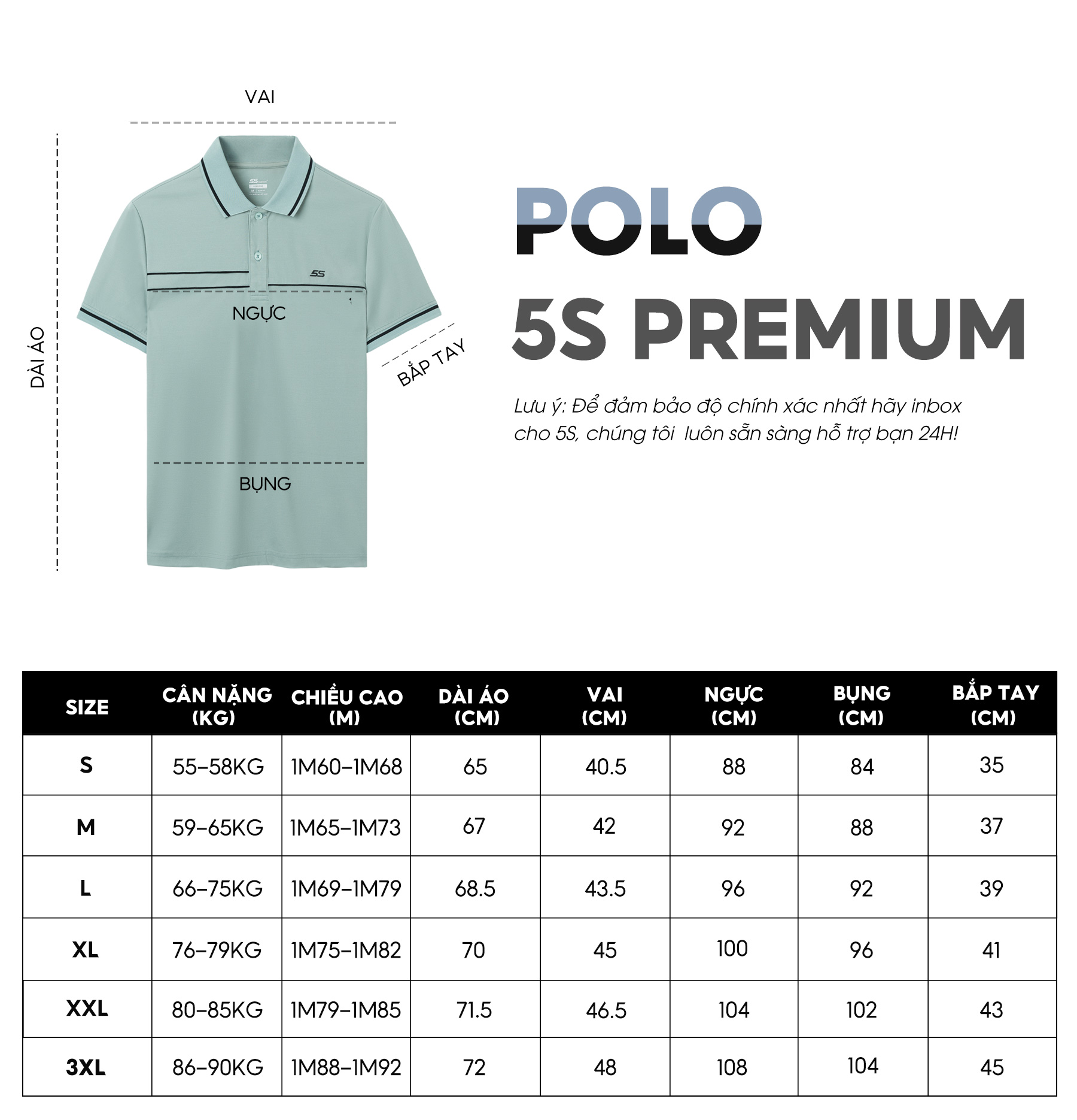 Áo Polo Nam 5S Premium, Chất Liệu Viscose Cao Cấp, Mềm Mịn, Thoáng Mát, Thiết Kế Viền Nổi Sọc Khỏe Khoắn (APC23030)