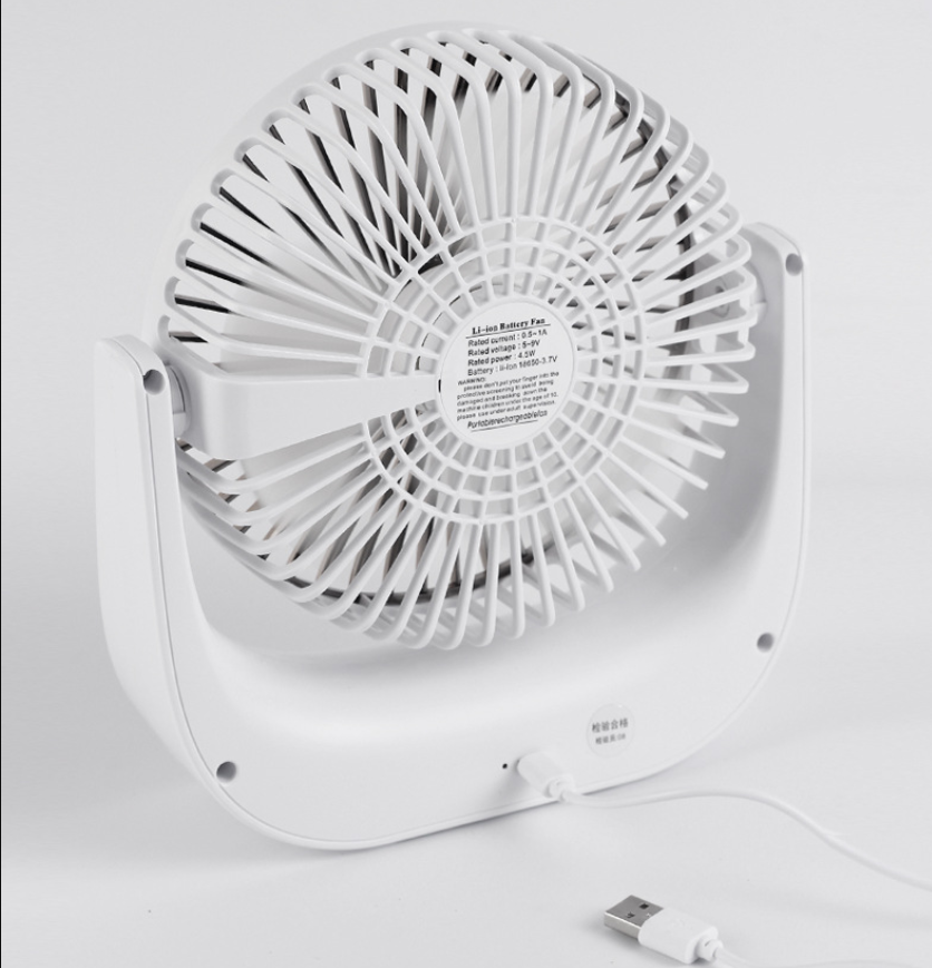 Quạt sạc usb mini để bàn xoay 120 độ - Hàng chính hãng