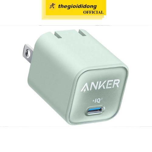 Adapter Sạc Type C PD GaN 30W Anker Nano 3 A2147 - Hàng Chính Hãng