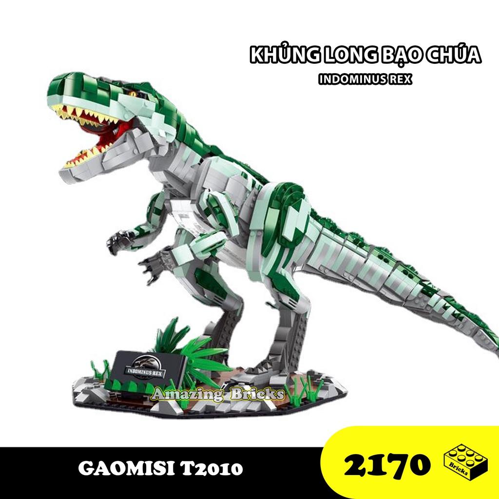 Đồ chơi Lắp ráp Khủng Long ăn thịt Indominus Rex, Gaomisi 2010 Xếp hình thông minh, Sách hướng dẫn chi tiết, Nhựa ABS