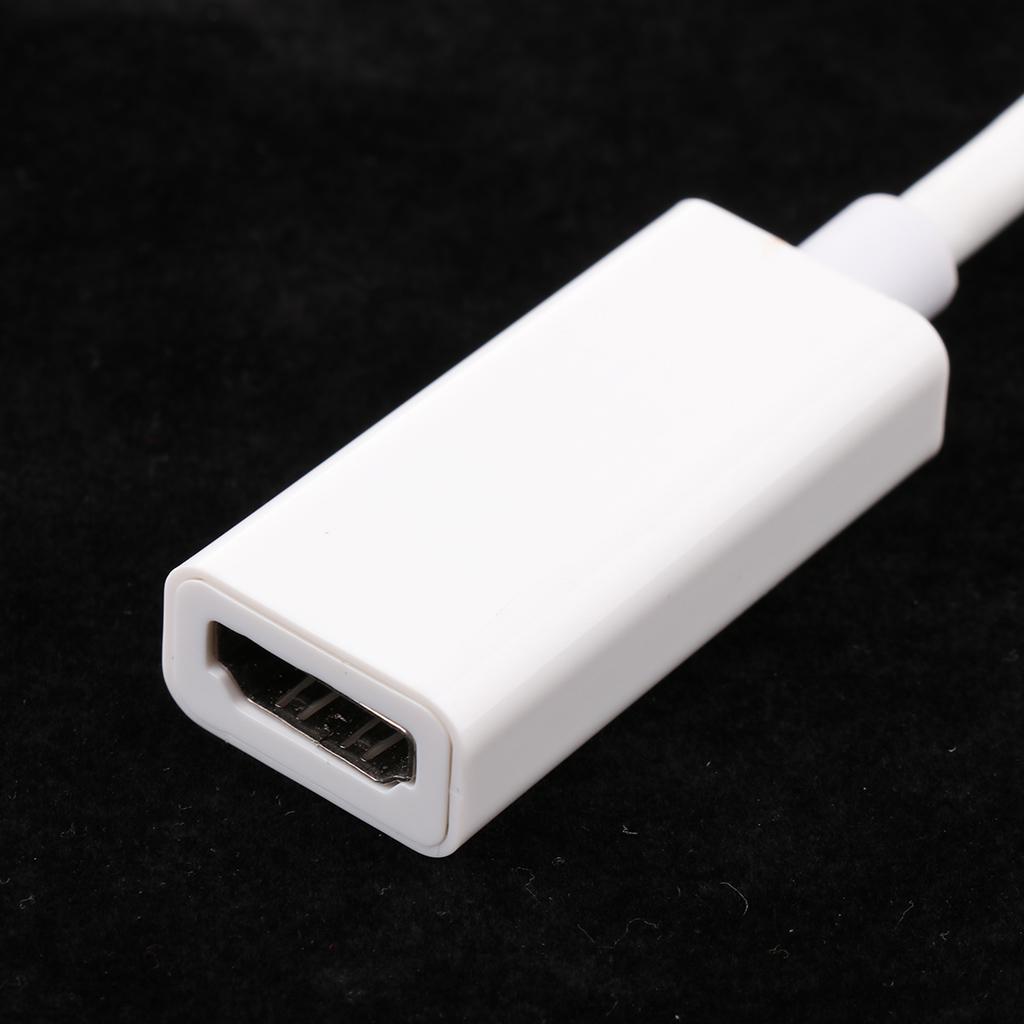 Mini DVI to HDMI Male-Female Converter/Adapter Cable for MacBook White