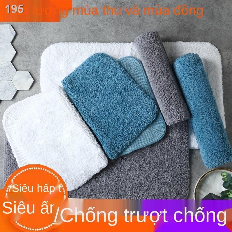 Thảm trải sàn cửa ra vào phòng tắm ngủ có thể giặt được chống trượt thấm nước gia dụng tấm lót