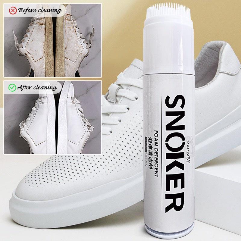 Chai xịt  bọt vệ sinh giày sneaker kèm đầu chải - làm sạch mọi vết bẩn