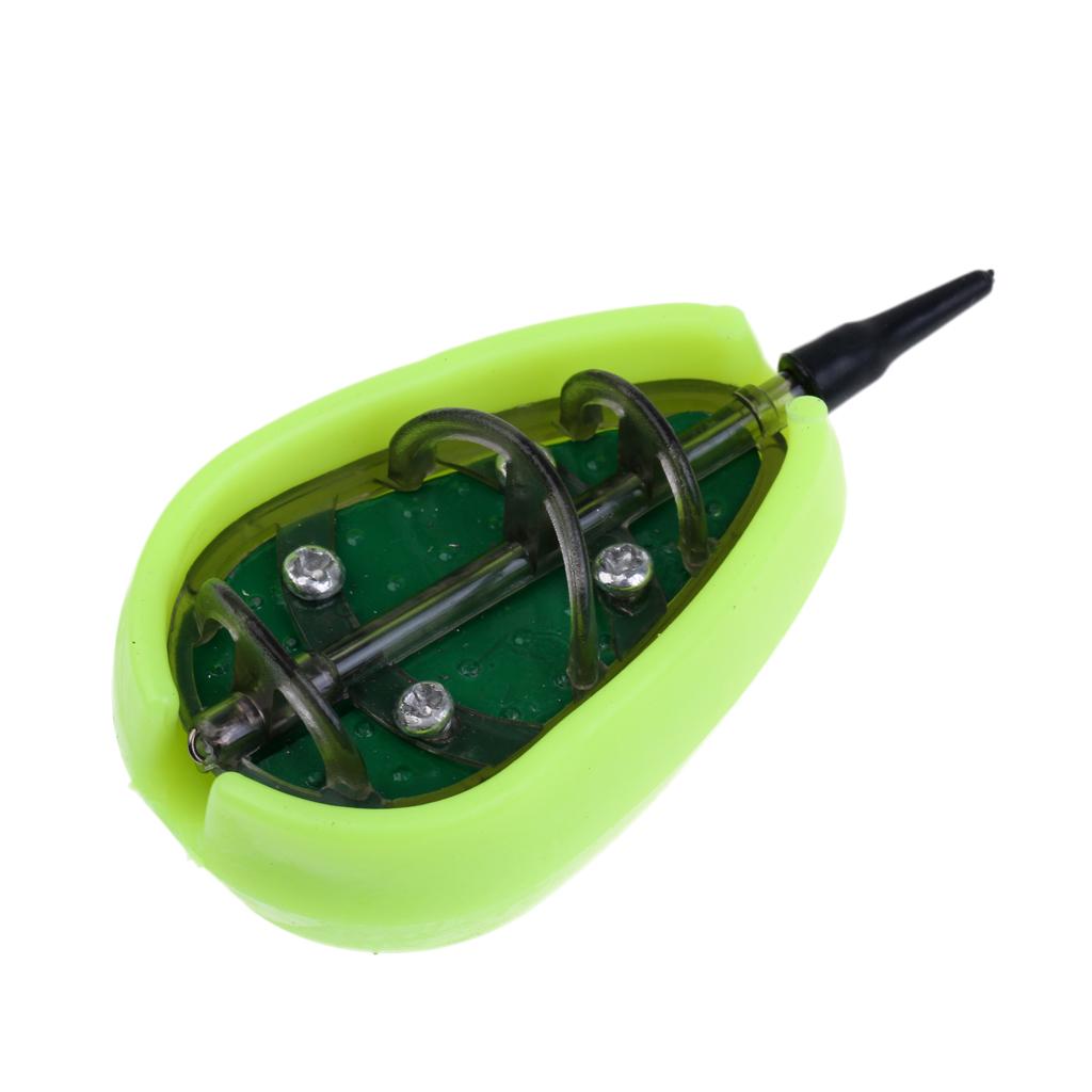 Fishing Method Feeder Set 30g 40g 50g Fishing Bait Cage Flat Feeder & Mould