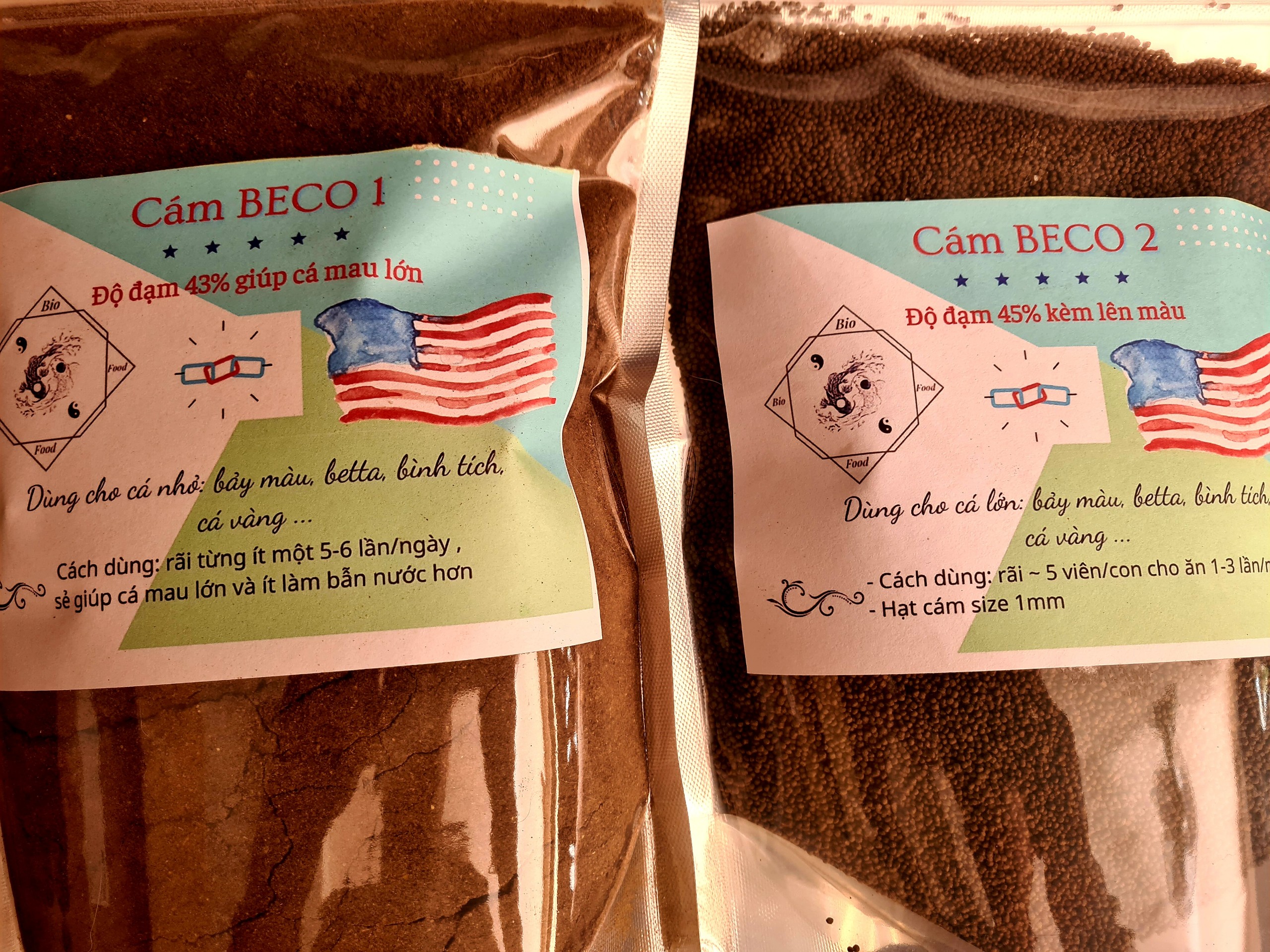 500g Cám BECO NEW - America  Bio Food túi zip 500 g