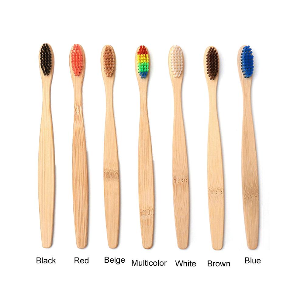 Bàn Chải Đánh Răng Tre Tự Nhiên Lông Mềm Thân Thiện Với Môi Trường Sinh Học Cho Nam Và Nữ
