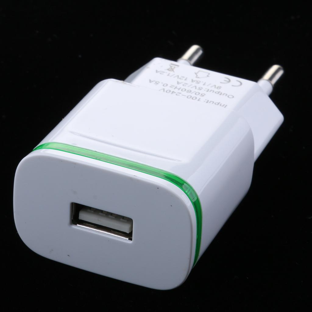 2.1A USB Travel Home Wall Power Adapter Charger LED Portable EU
