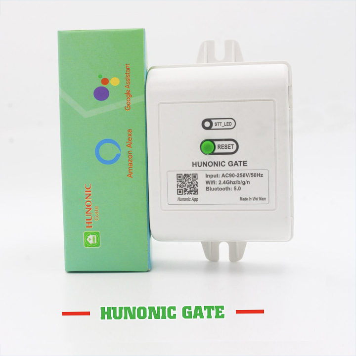 Bộ điều khiển cổng từ xa Hunonic Gate - Điều khiển cửa tự động qua wifi bằng điện thoại