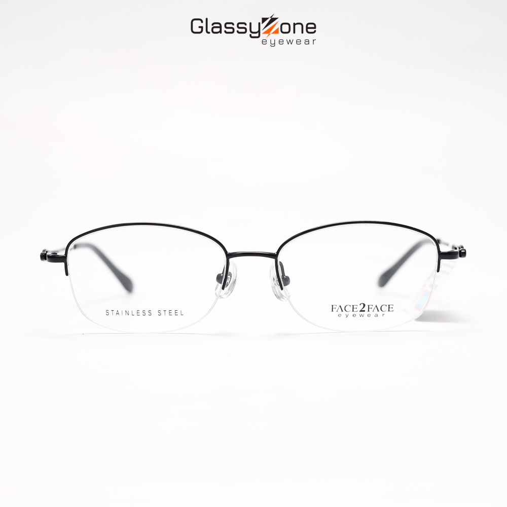 Gọng kính cận, Mắt kính giả cận kim loại Form xẻ cước Nữ Beagle - GlassyZone