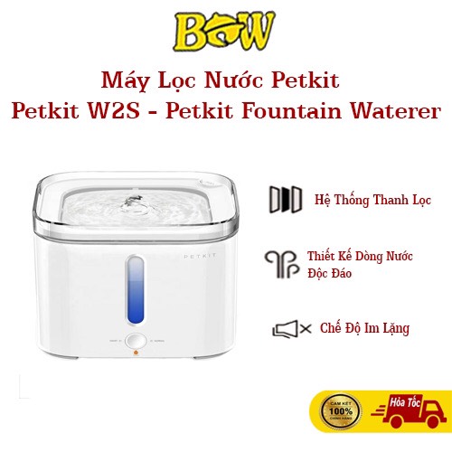 Máy lọc nước cho thú cưng Petkit W2S - Petkit Fountain Waterer