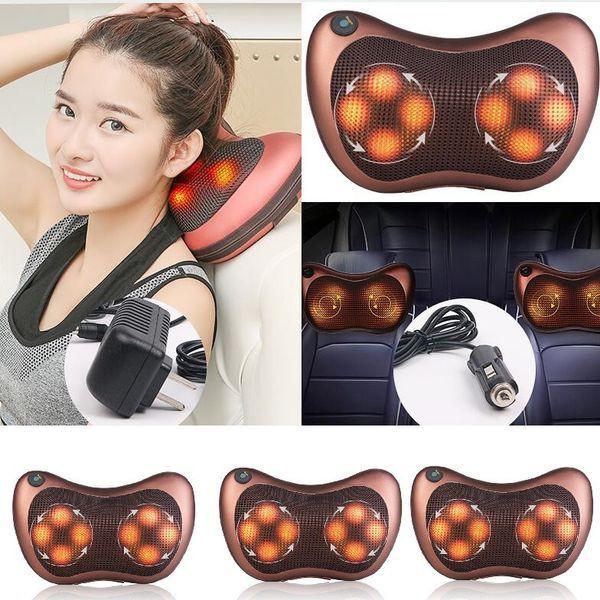 Gối mát xa hồng ngoại 8 bi