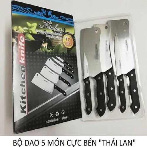 BỘ DAO KITCHEN KNIFE 5 MÓN MADE IN THÁI LAN