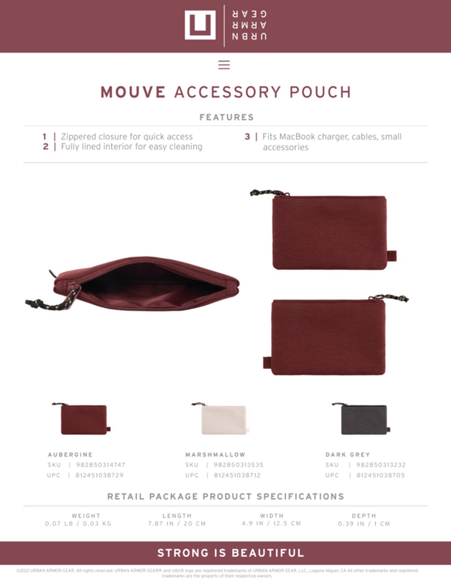 Túi đựng đồ cá nhân/ Accesory Pouch UAG thời trang - Hàng chính hãng
