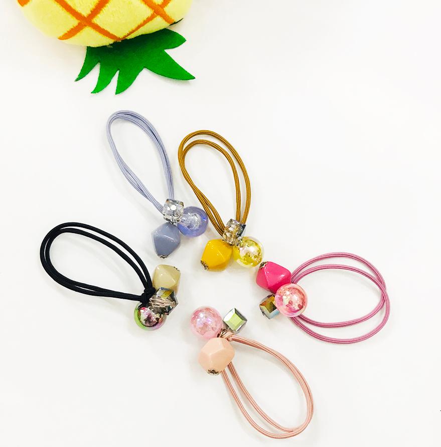 Bộ 4 thun cột tóc cho bé - Mẫu ngẫu nhiên