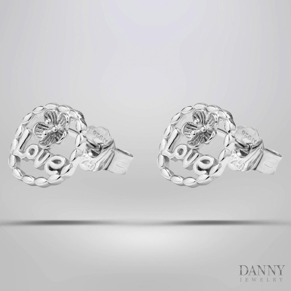Bông Tai Nữ Danny Jewelry Bạc 925 Xi Rhodium BY381